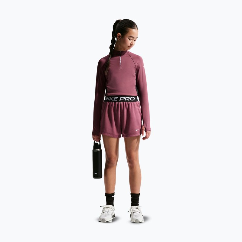 Шорти дитячі Nike Pro Fleece pink smoke/pink smoke/black/white 2