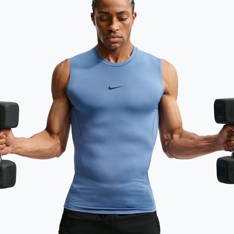 Футболка для тренувань чоловіча Nike Pro indigo storm/black 5