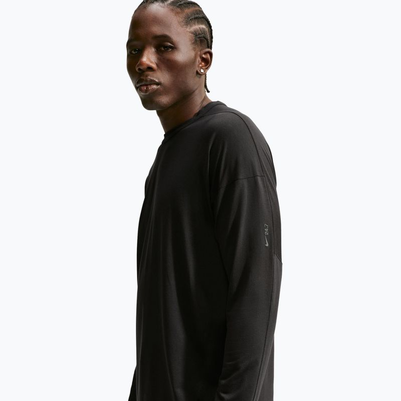 Лонгслів чоловічий Nike 24.7 ImpossiblySoft Light black/black/dark smoke grey 3