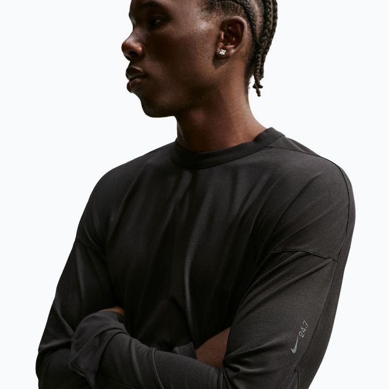 Лонгслів чоловічий Nike 24.7 ImpossiblySoft Light black/black/dark smoke grey 4