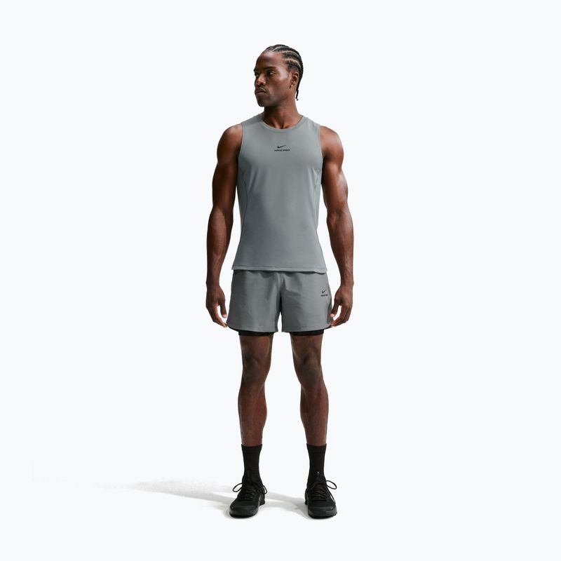 Футболка для тренувань чоловіча Nike Pro smoke grey/black 7