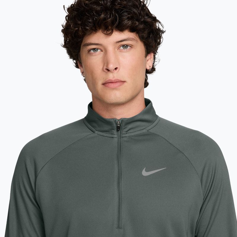 Кофта для бігу чоловіча Nike Miler Dri-Fit UV 1/2 Zip camo green 3