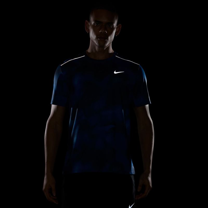 Футболка для бігу чоловіча Nike Miler midnight navy 4