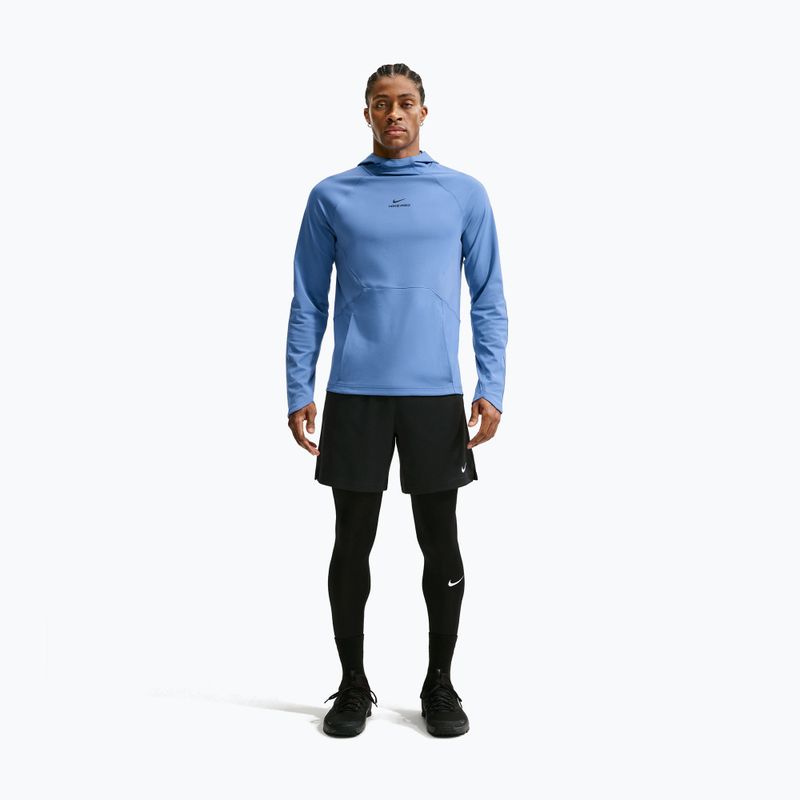 Кофта тренувальна чоловіча Nike Pro Indigo Storm/Black 2