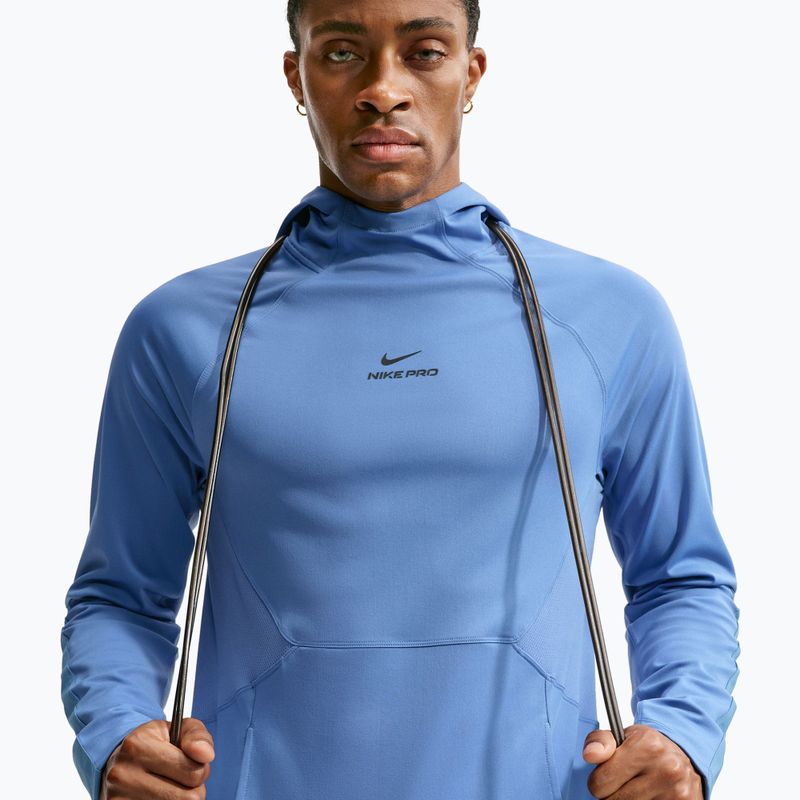 Кофта тренувальна чоловіча Nike Pro Indigo Storm/Black 4