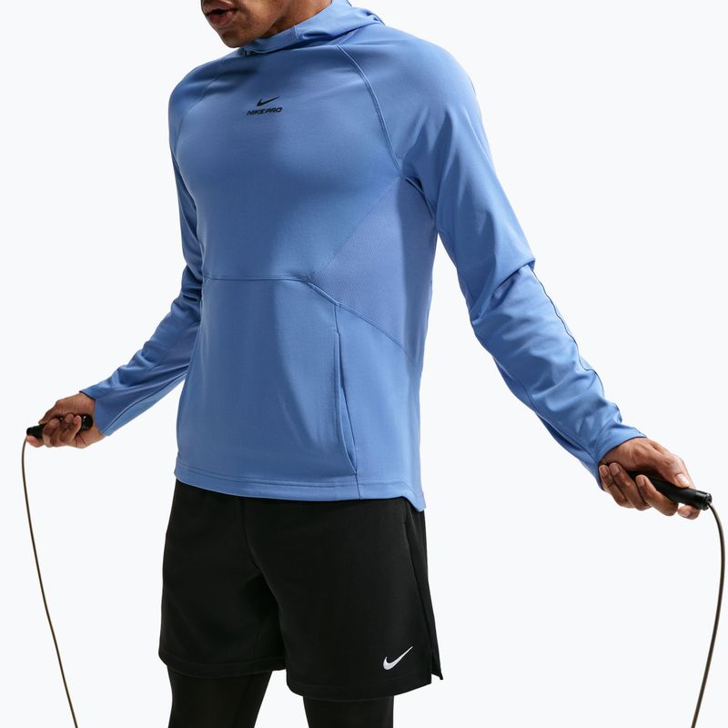 Кофта тренувальна чоловіча Nike Pro Indigo Storm/Black 6