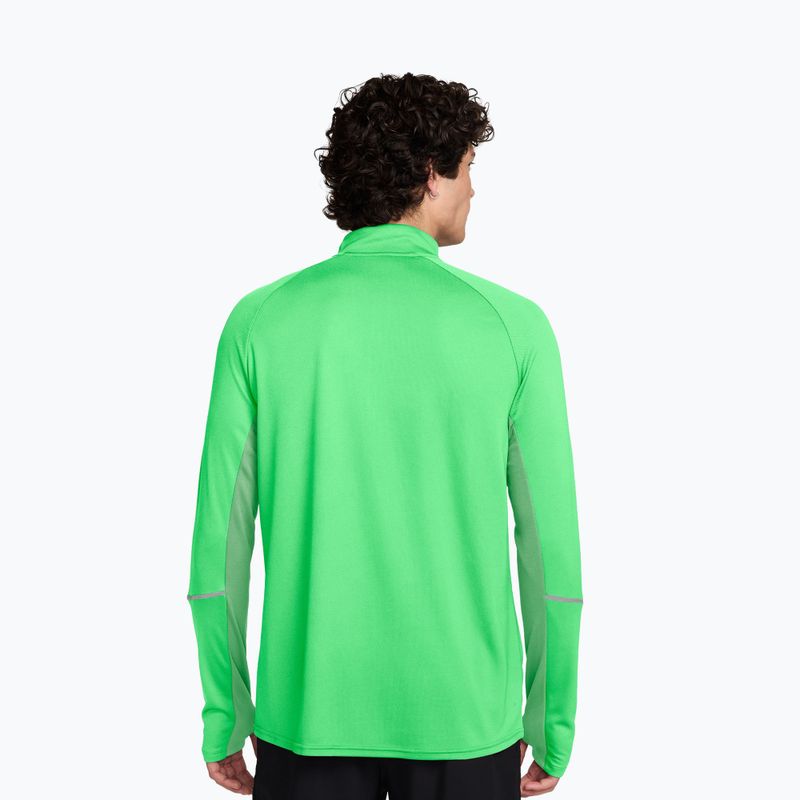 Кофта для бігу чоловіча Nike Miler Dri-Fit UV 1/2 Zip illusion green 2