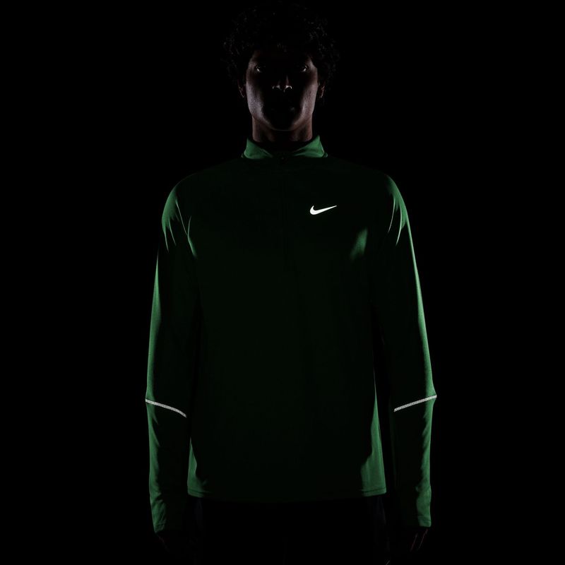 Кофта для бігу чоловіча Nike Miler Dri-Fit UV 1/2 Zip illusion green 4