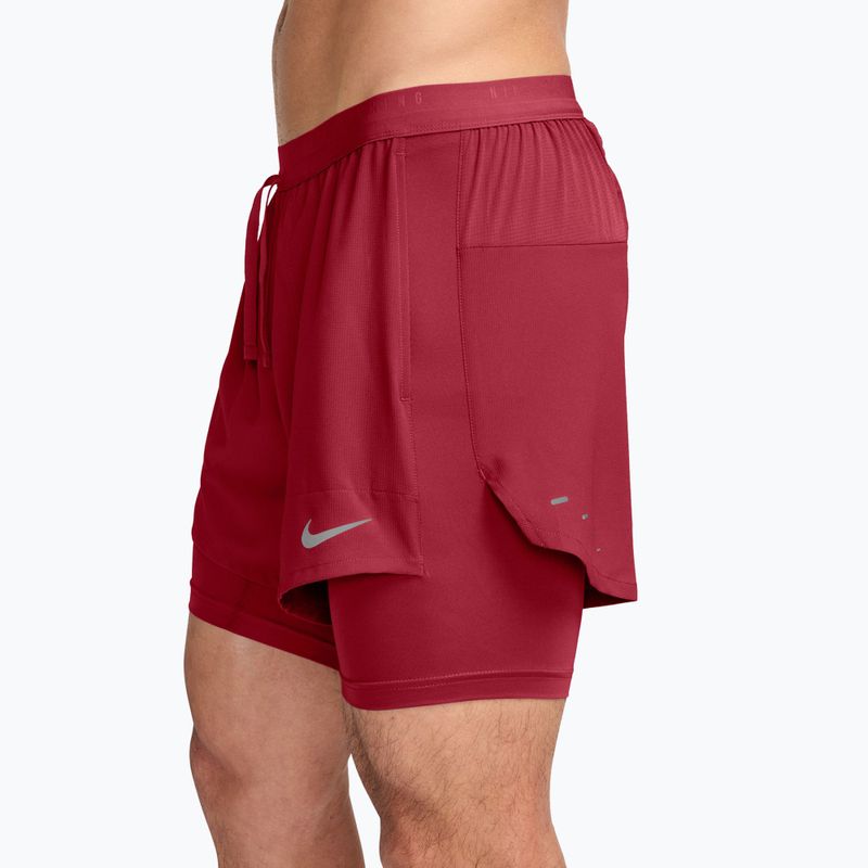Шорти для бігу чоловічі Nike Stride tough red 3