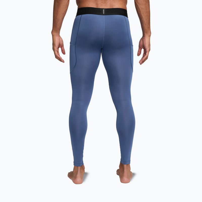 Легінси чоловічі Nike Pro indigo storm/black 2