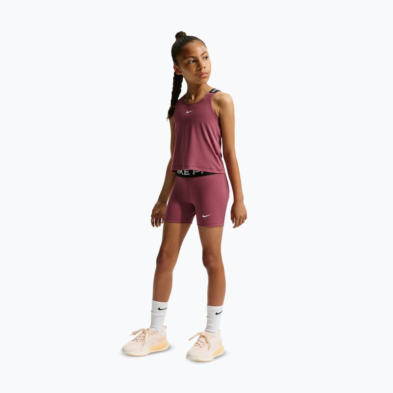Шорти дитячі Nike Pro pink smoke/white 2