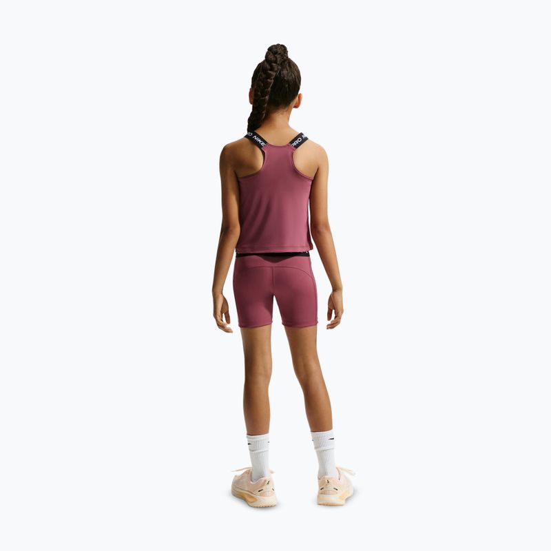Шорти дитячі Nike Pro pink smoke/white 3