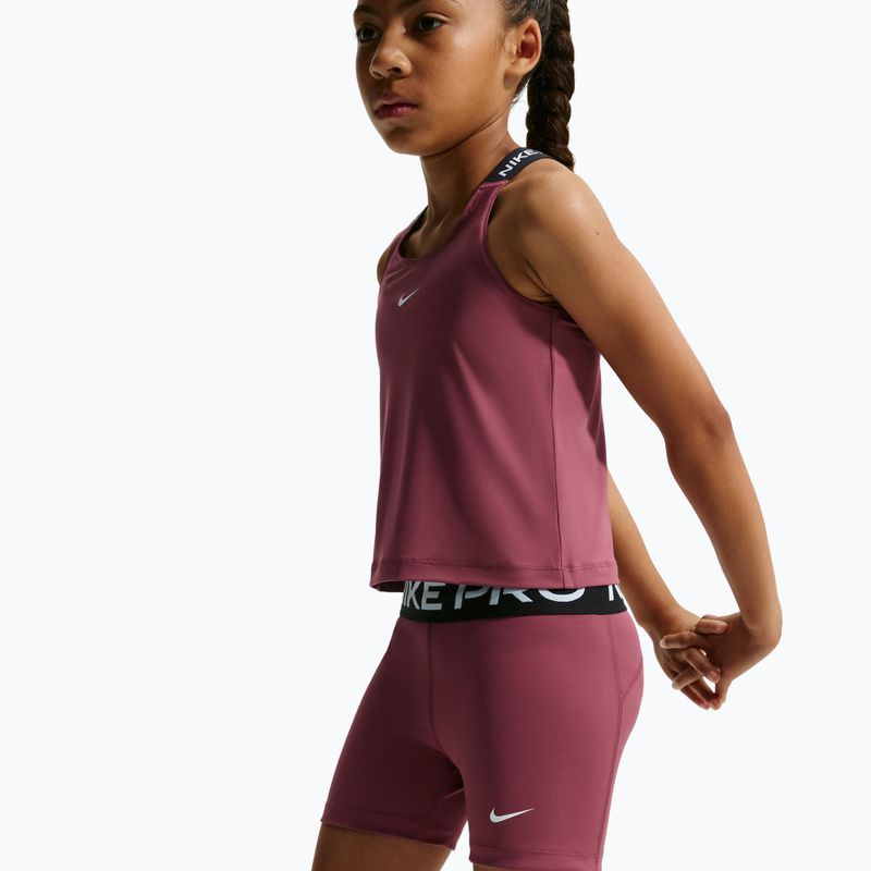 Шорти дитячі Nike Pro pink smoke/white 4