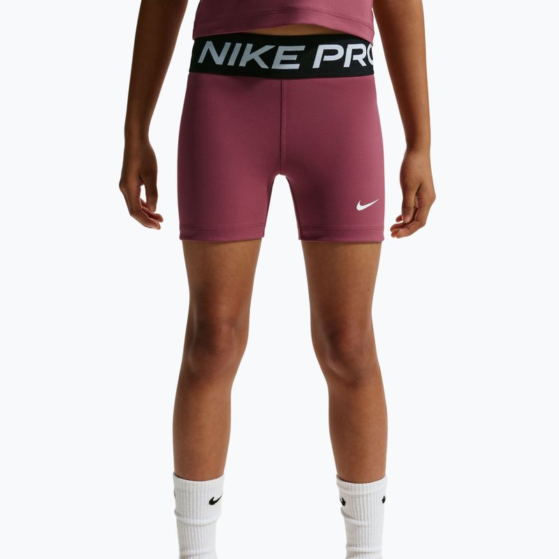 Шорти дитячі Nike Pro pink smoke/white 5