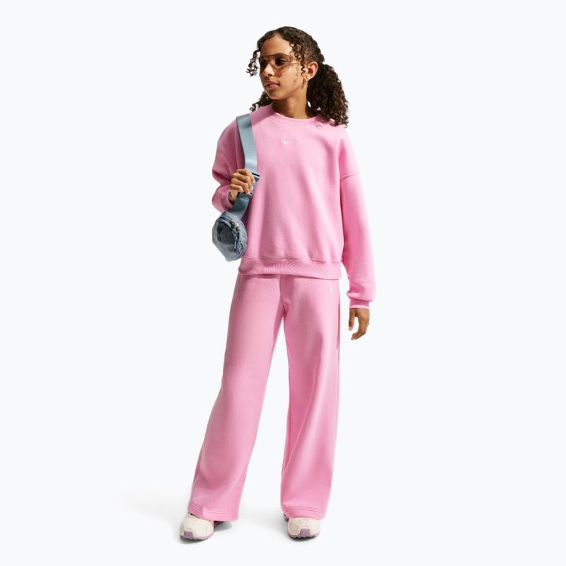 Кофта дитяча Nike Sportswear Studio pink rise/white 2