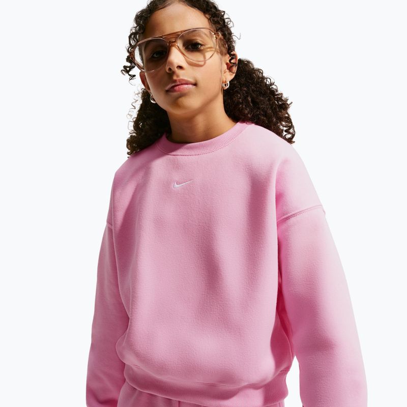 Кофта дитяча Nike Sportswear Studio pink rise/white 4