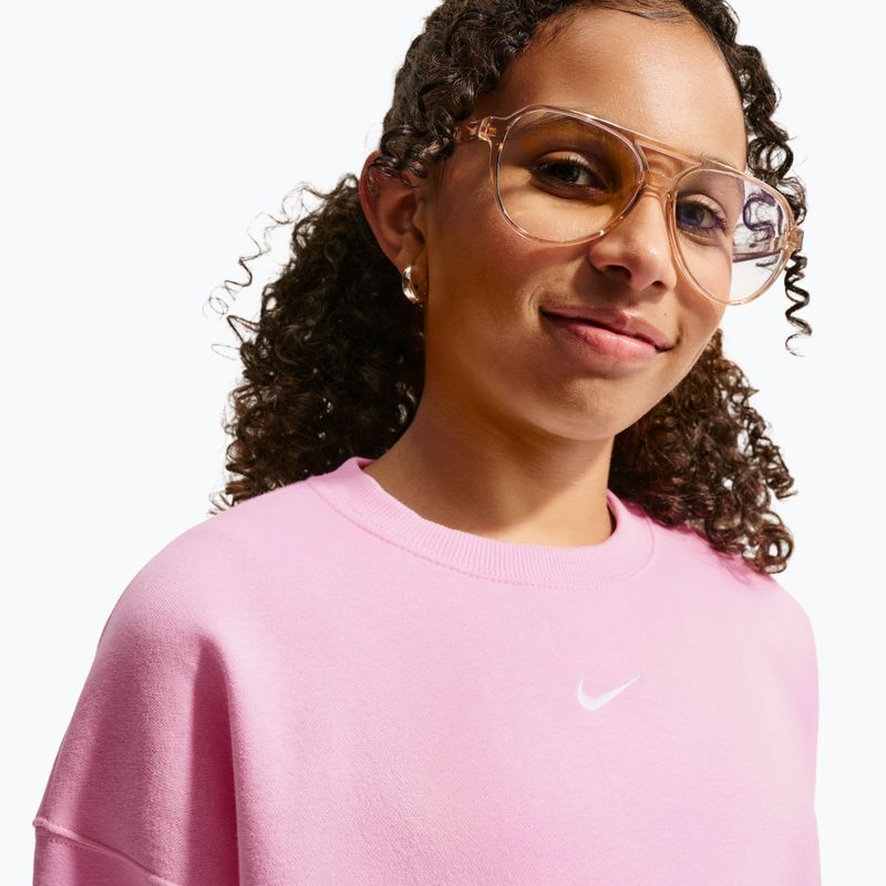 Кофта дитяча Nike Sportswear Studio pink rise/white 6