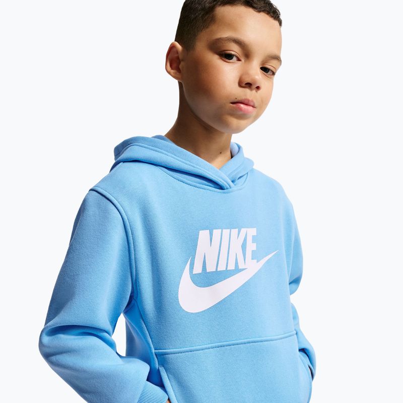 Кофта дитяча Nike Sportswear Club Fleece football blue/white 2