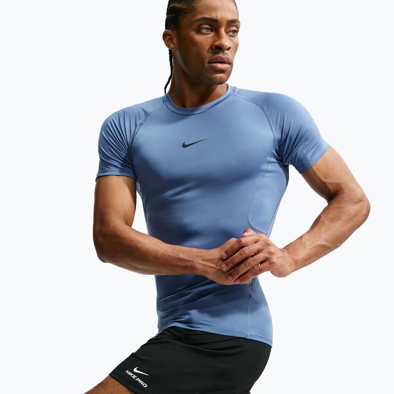 Футболка для тренувань чоловіча Nike Pro indigo storm/black 3