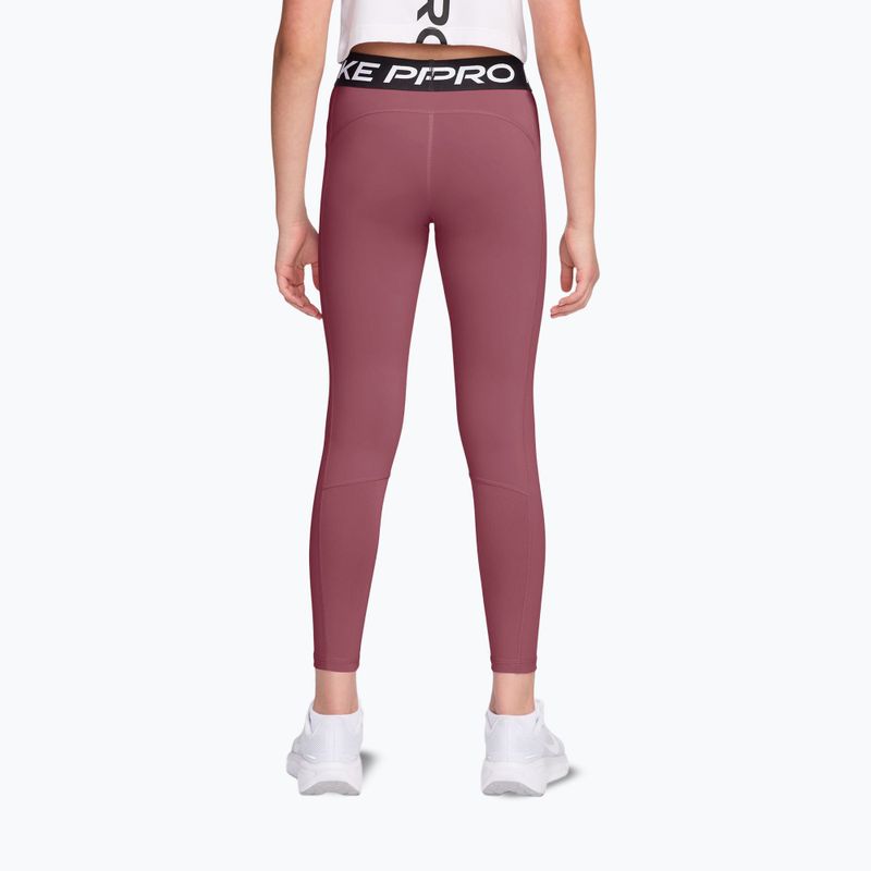 Легінси дитячі Nike Pro pink smoke/white 2