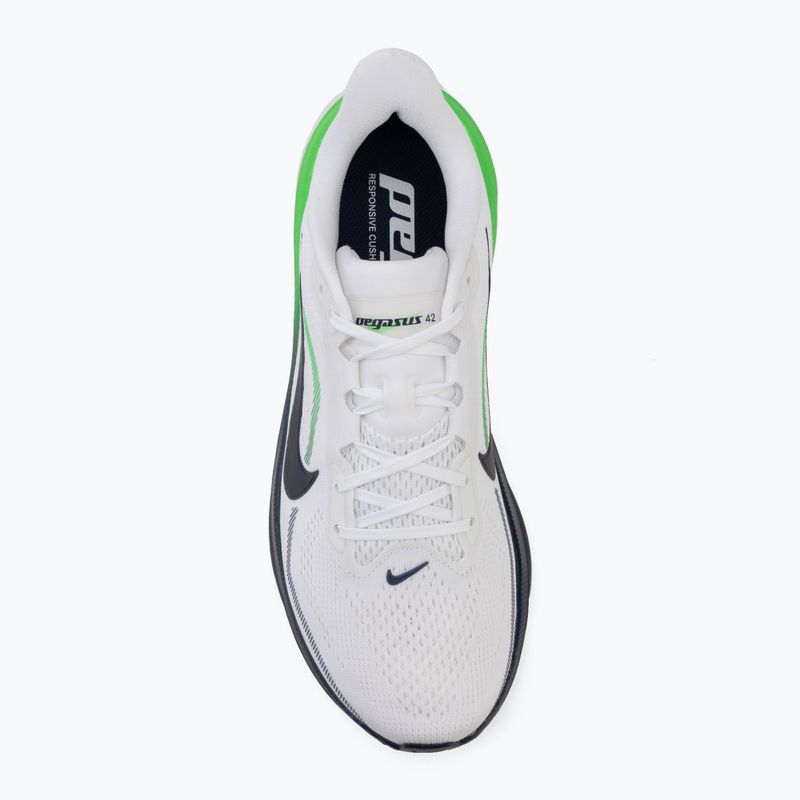 Кросівки для бігу чоловічі Nike Pegasus 42 white/green spark/midnight navy 5