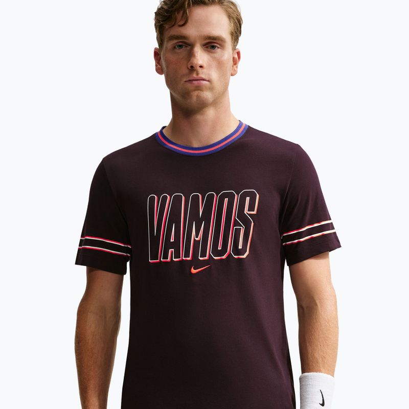 Футболка чоловіча Nike Court Dri-FIT Cotton burgundy ash 4