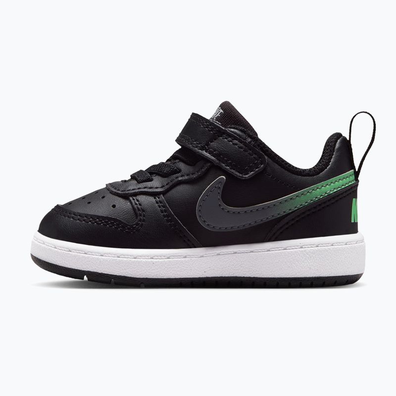 Взуття дитяче Nike Court Borough Low black/smoke grey/white/illusion green 2