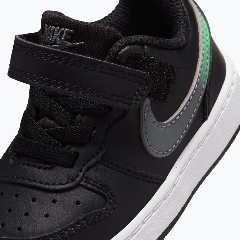 Взуття дитяче Nike Court Borough Low black/smoke grey/white/illusion green 5