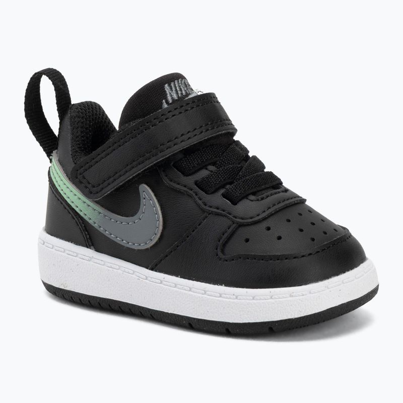 Взуття дитяче Nike Court Borough Low black/smoke grey/white/illusion green
