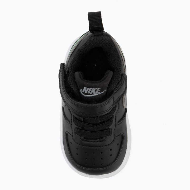 Взуття дитяче Nike Court Borough Low black/smoke grey/white/illusion green 5