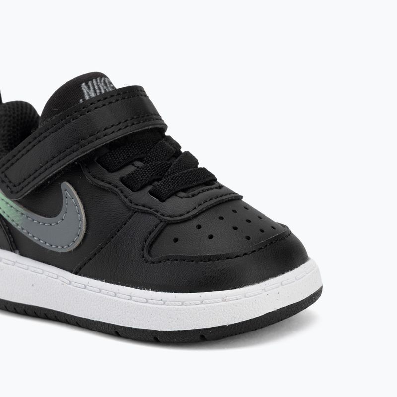 Взуття дитяче Nike Court Borough Low black/smoke grey/white/illusion green 7