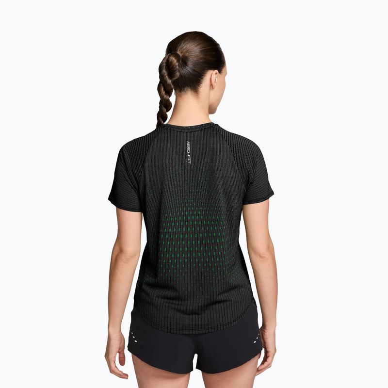 Футболка для бігу жіноча Nike Swift Aero-Fit black/light green spark 2