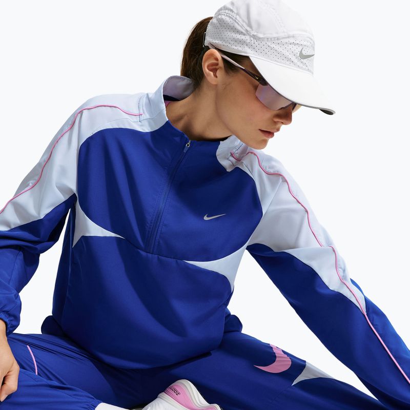 Жіноча бігова куртка Nike Tempo Dri-FIT 1/2-Zip old royal/football grey/pink rise 5
