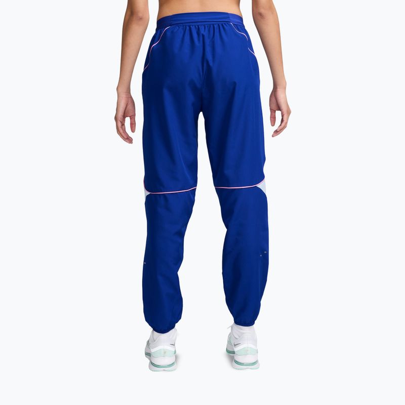 Жіночі штани Nike Swoosh Dri-Fit old royal/football grey/pink rise 2