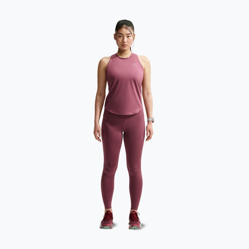 Футболка для бігу жіноча Nike Swift Dri-Fit Tank Top pink smoke 2