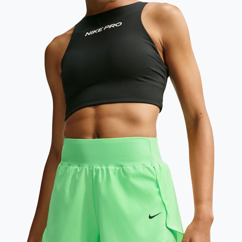 Шорти для тренувань жіночі Nike Pro Sculpt illusion green/black 4
