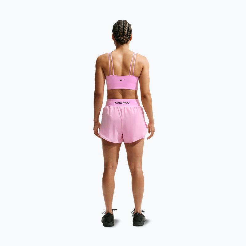 Шорти для тренувань жіночі Nike Pro Sculpt pink rise/black 3