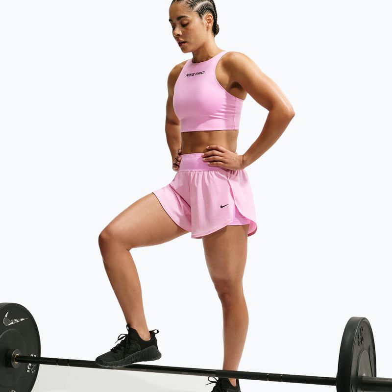 Шорти для тренувань жіночі Nike Pro Sculpt pink rise/black 6