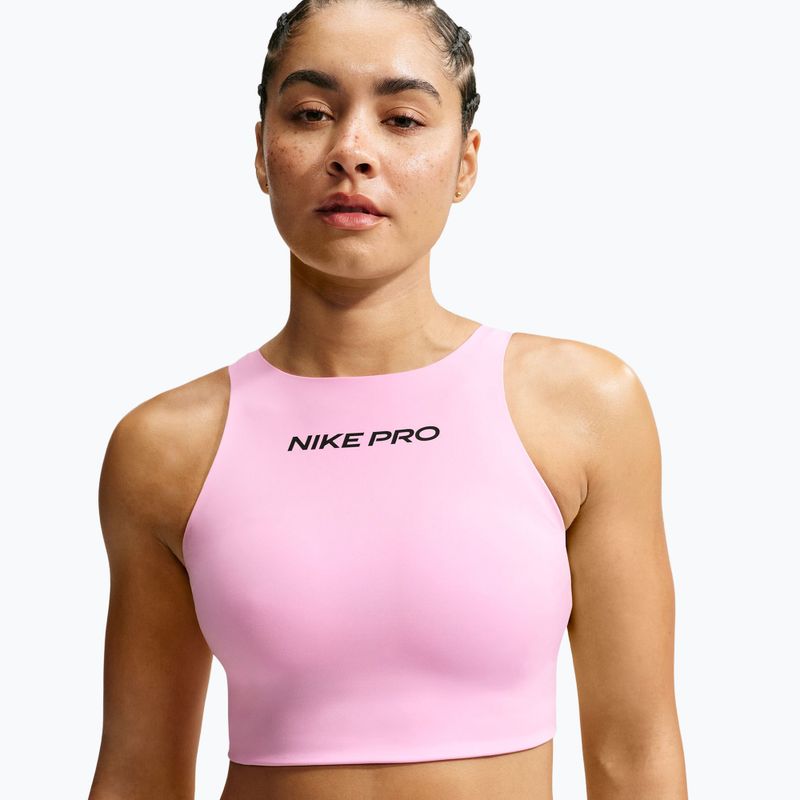 Бюстгальтер для тренувань Nike Pro Sculpt pink rise/black