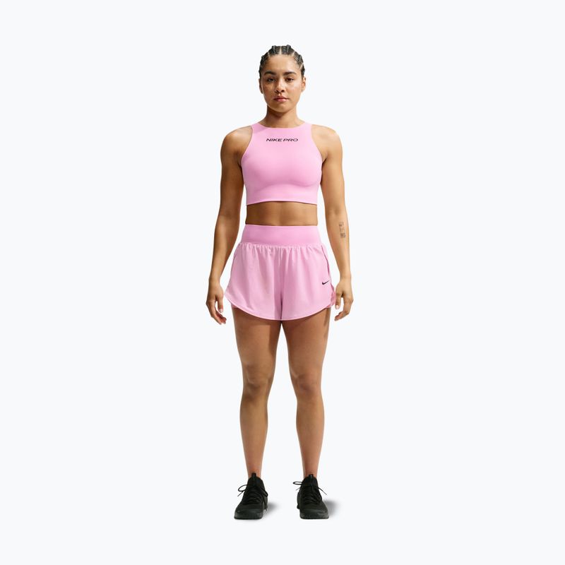 Бюстгальтер для тренувань Nike Pro Sculpt pink rise/black 2