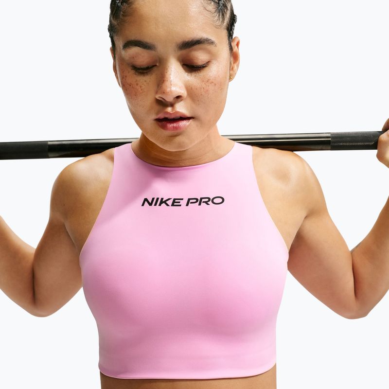 Бюстгальтер для тренувань Nike Pro Sculpt pink rise/black 5