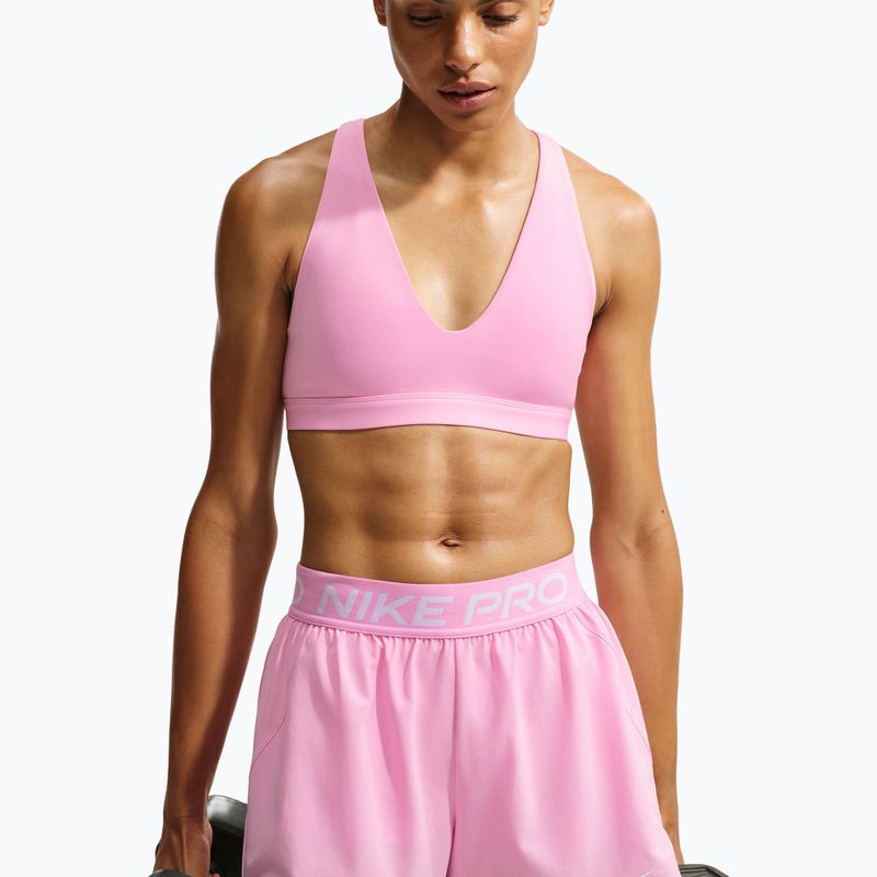 Бюстгальтер для тренувань Nike Indy Strappy pink rise/black 3