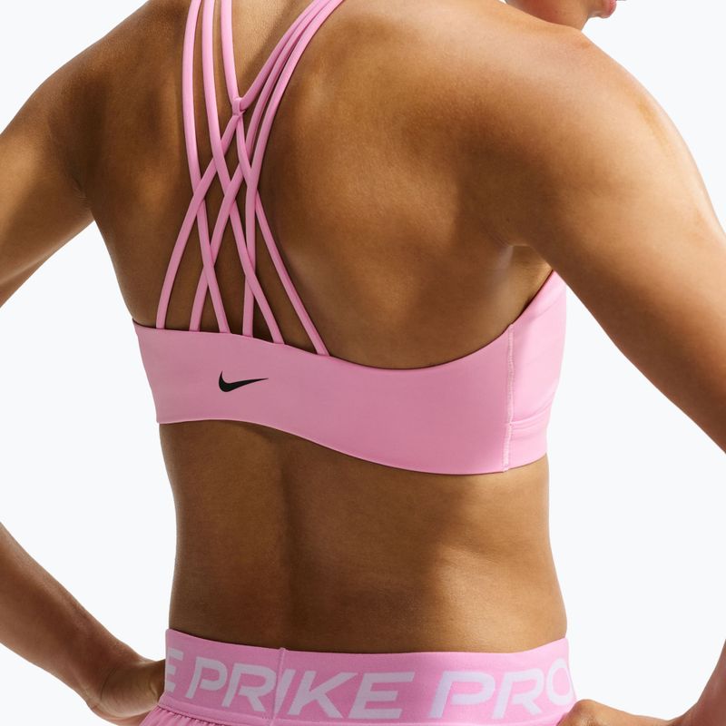 Бюстгальтер для тренувань Nike Indy Strappy pink rise/black 4