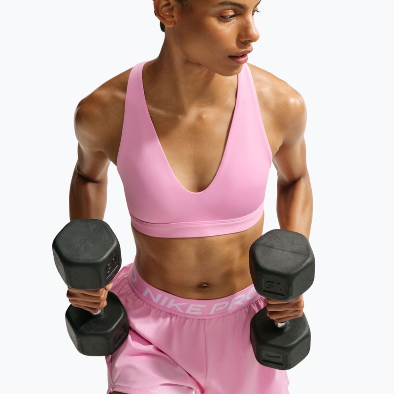 Бюстгальтер для тренувань Nike Indy Strappy pink rise/black 5