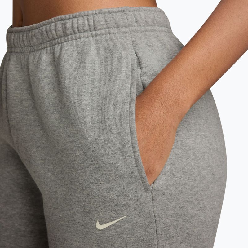Штани жіночі Nike Studio Fleece dark grey heather/sail 3