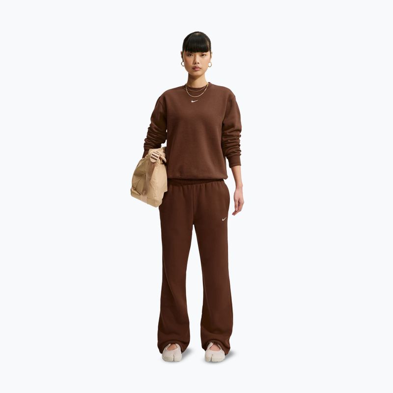 Кофта жіноча Nike Studio Fleece cacao wow/sail 2