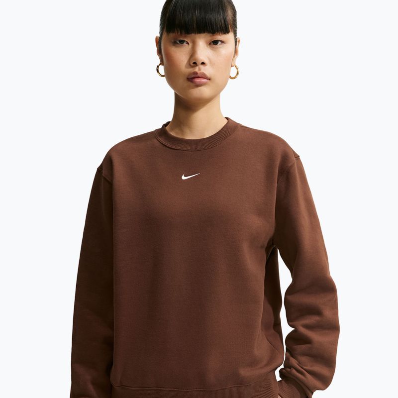 Кофта жіноча Nike Studio Fleece cacao wow/sail 4
