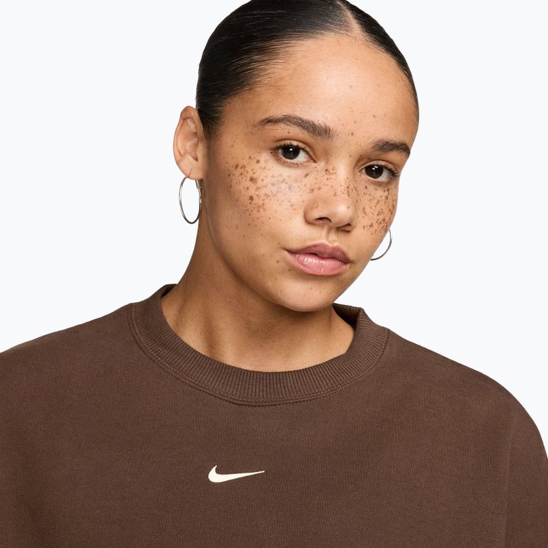Кофта жіноча Nike Studio Fleece Medium Weight cacao wow/sail 3