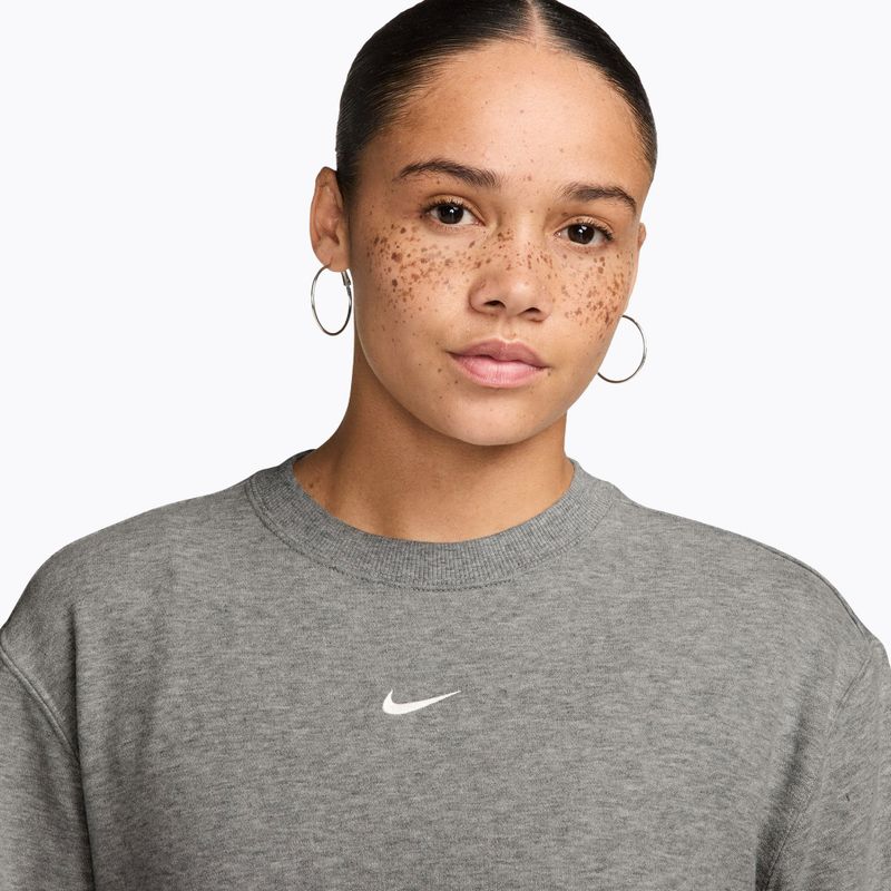 Кофта жіноча Nike Studio Fleece Lightweight dark grey heather/sail 3