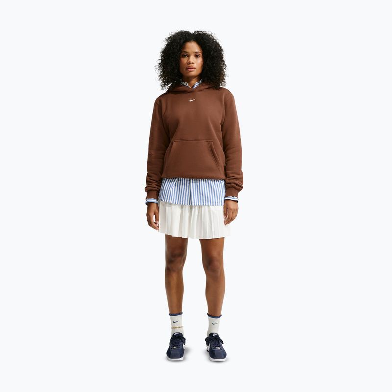 Кофта жіноча Nike Studio Fleece cacao wow/sail 2